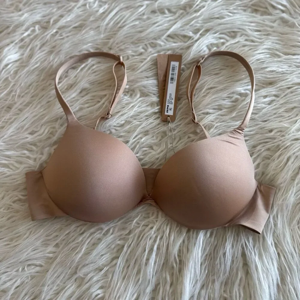 Skims Ultimate Push up Plunge Bra Clay Size 34B - Picture 2 of 4